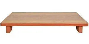 Umark Solid Wooden Sitting Stool Chowki for Pooja & Multiuse, Natural