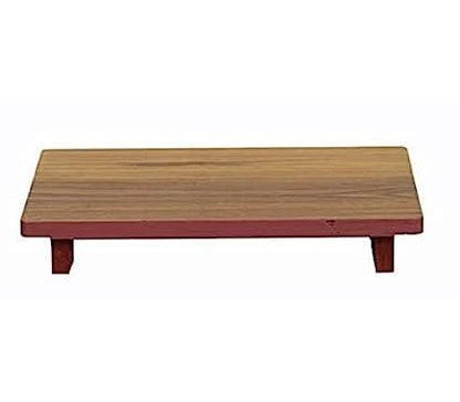 Umark Solid Wood Sitting Stool - Wooden Patla for Pooja & Daily Use