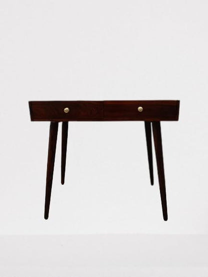 Umark Sheesham Wood Study Table with 2 Drawers & Open Storage