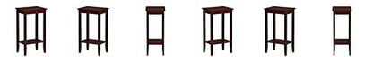 Solid Sheesham Wood Tall Side Table - Honey Finish - additional view