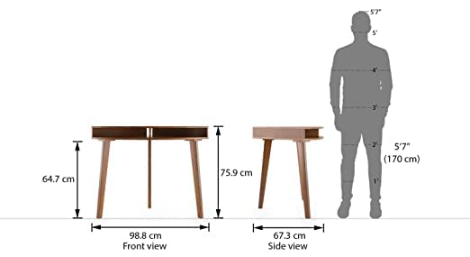 Sheesham Wood Corner Study Table - additional view