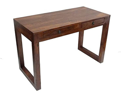 Umark Sheesham Wood Computer Laptop Table with 2 Storage Drawers