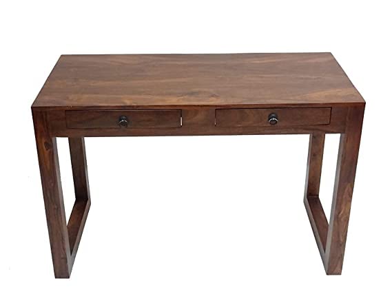 Umark Sheesham Wood Computer Laptop Table with 2 Storage Drawers