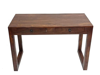 Umark Sheesham Wood Computer Laptop Table with 2 Storage Drawers