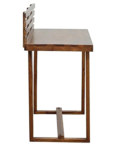 Umark Sheesham Wood Study Table - Teak Finish