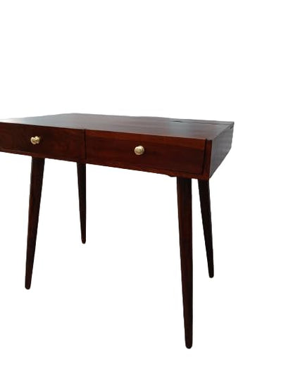 Umark Sheesham Wood Study Table with 2 Drawers & Open Storage