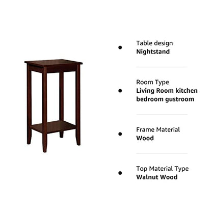Tall Side Table with Lower Shelf - additional view