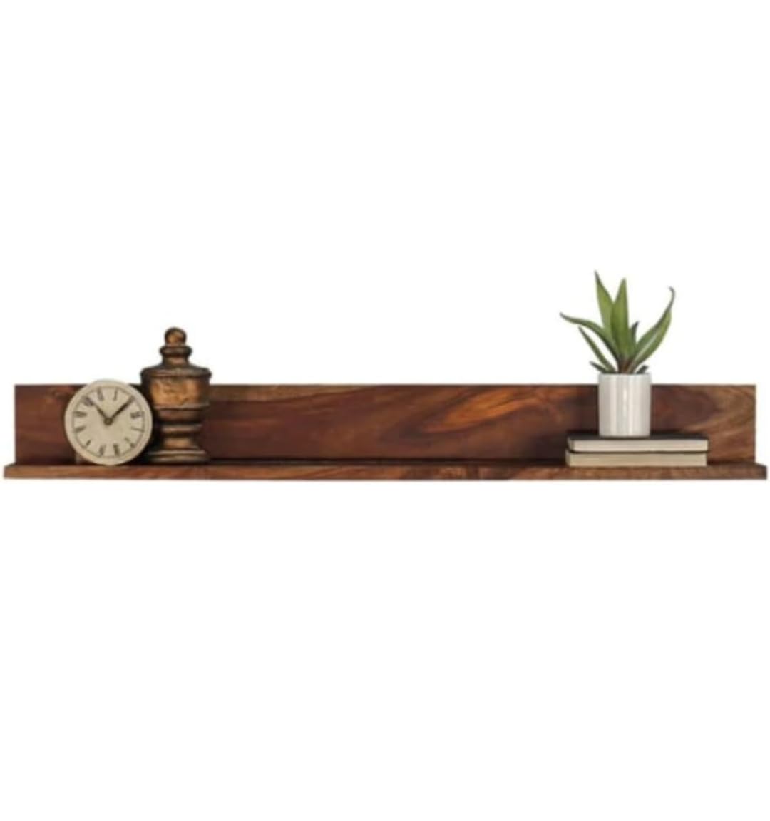 Umark Wooden Floating Wall Shelf, Natural Finish, Modern Design (42