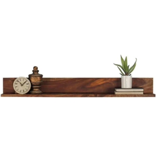 Umark Wooden Floating Wall Shelf, Natural Finish, Modern Design (48