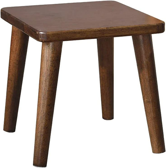 Umark Solid Sheesham Wood Sitting Stool for Home, Wooden Square for