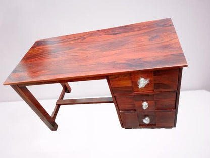 Umark Sheesham Wood Computer Table with 3 Drawers
