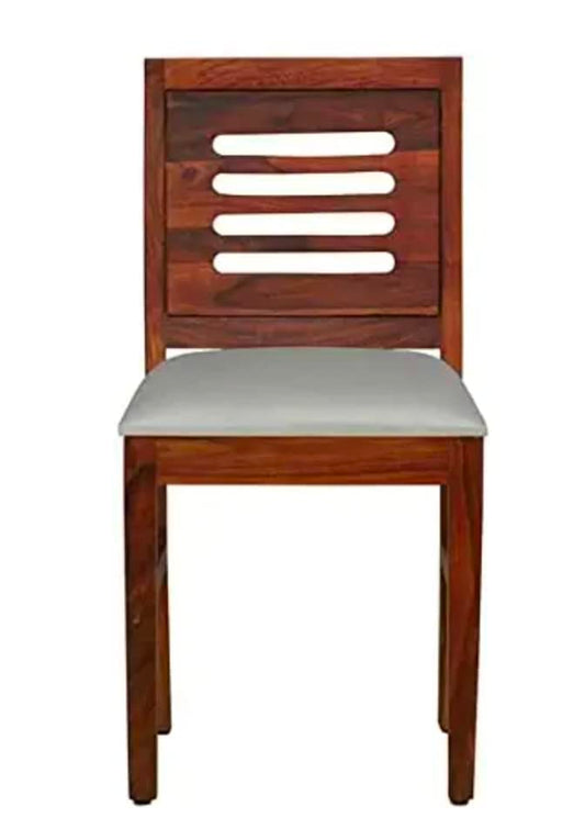 Umark Sheesham Wood Dining Chair Honey Finish Style 1