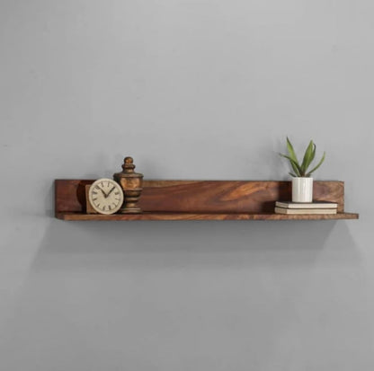 Umark Wooden Floating Wall Shelf, Natural Finish, Modern Design (28