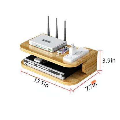 Wooden Floating Settop Box Stand - additional view