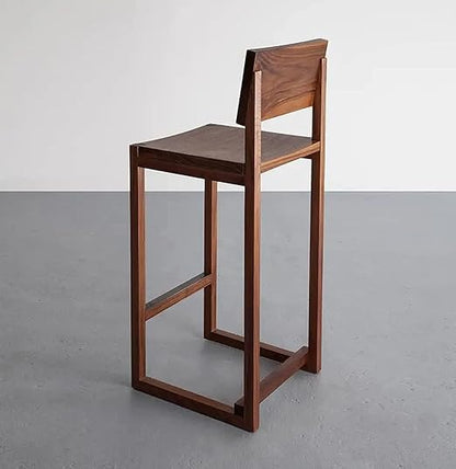 Sheesham Wood Rectangular Bar Stool - additional view