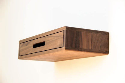 Solid Wood Floating Nightstand - additional view