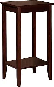 Umark Solid Sheesham Wood Long Side Table for Bedroom, Black Honey