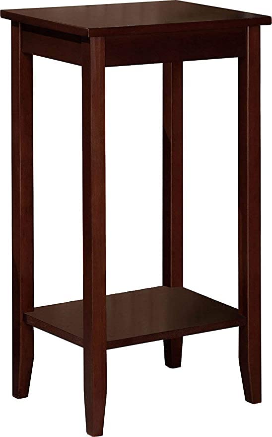 Solid Sheesham Wood Tall Side Table - Honey Finish - main view