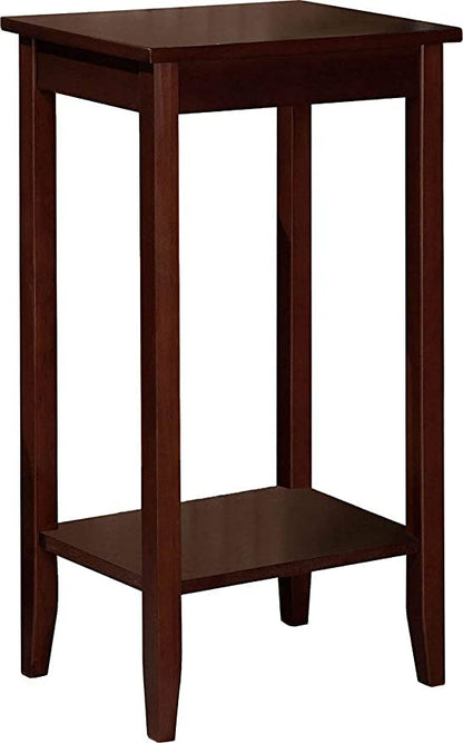 Solid Sheesham Wood Tall Side Table - Honey Finish - main view