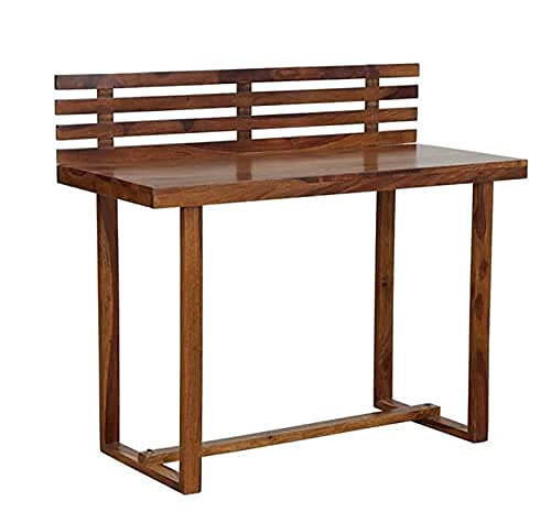 Umark Sheesham Wood Study Table - Teak Finish