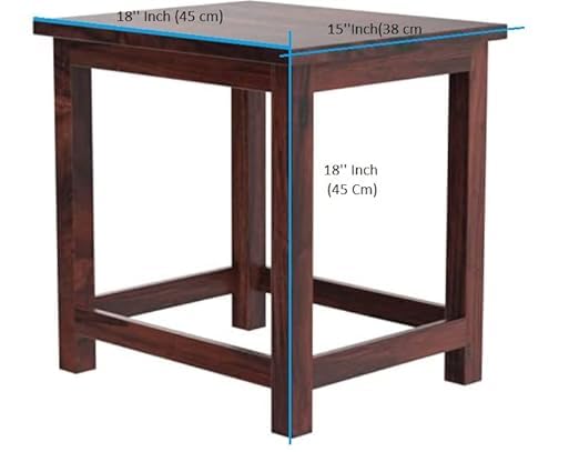 Wooden Sitting Stool - 18 Inch - additional view