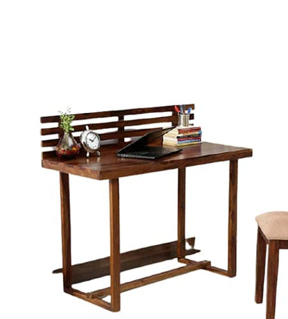 Umark Sheesham Wood Study Table - Teak Finish
