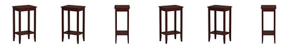 Umark Side Table with Lower Shelf Sheesham Wood for Home Decor Living
