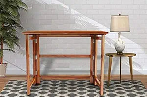 Umark Multipurpose Foldable Study & Computer Table Desk, Teak Brown