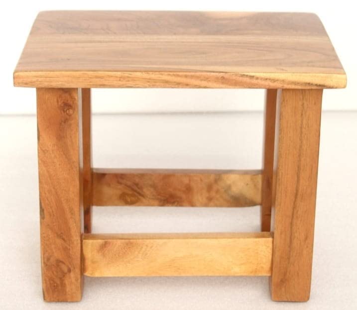 Mini Solid Sheesham Wood Stool - additional view