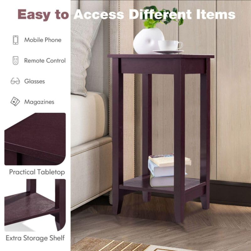 Sheesham Wood Tall Side Table / Long Bar Table - additional view