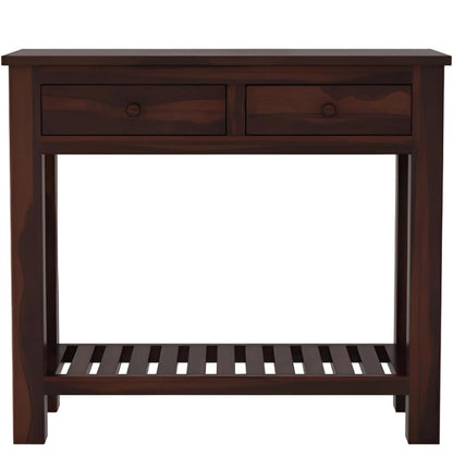 Console Table with 2 Drawers - Dark Brown - additional view