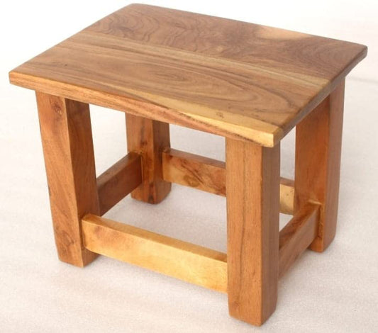 Mini Solid Sheesham Wood Stool - main view