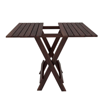 Umark Solid Sheesham Wood Square Folding Coffee Tea Table for Home