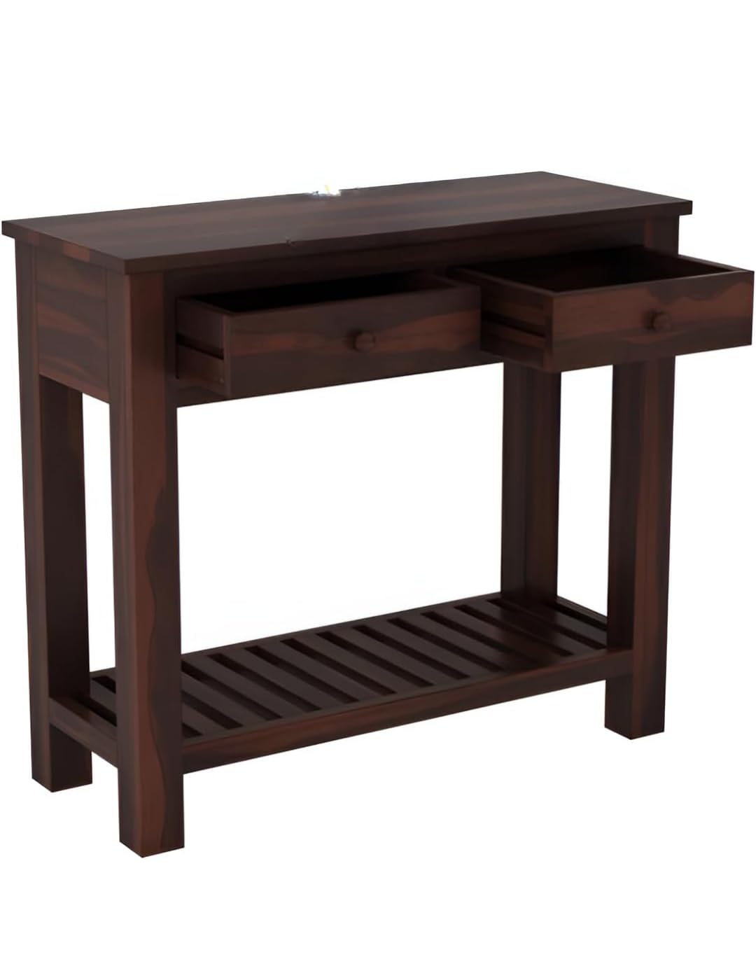 Console Table with 2 Drawers - Dark Brown - additional view