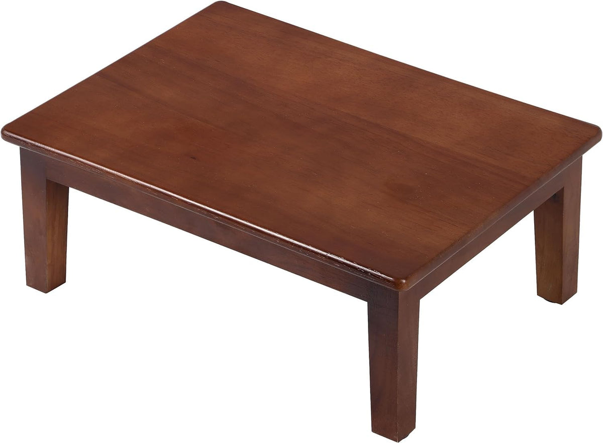Solid Wooden Step Stool for Adults - Brown