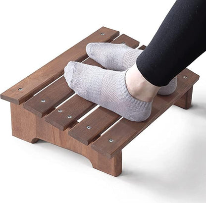 Umark Sheesham Wood Ergonomic Footrest - Under Desk Leg Rest