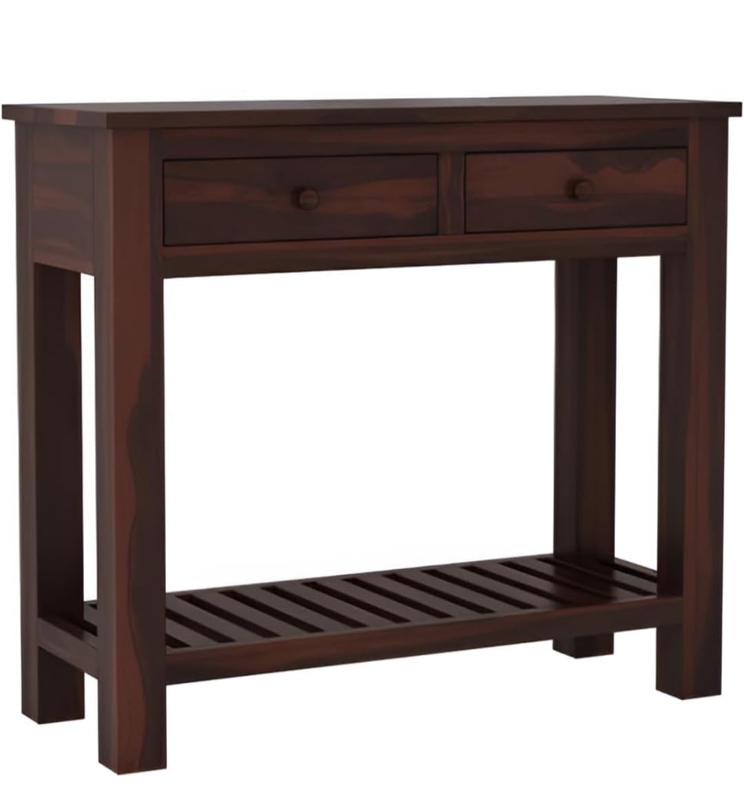 Console Table with 2 Drawers - Dark Brown - additional view