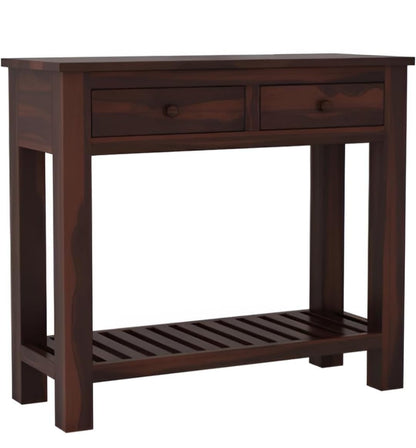 Console Table with 2 Drawers - Dark Brown - additional view