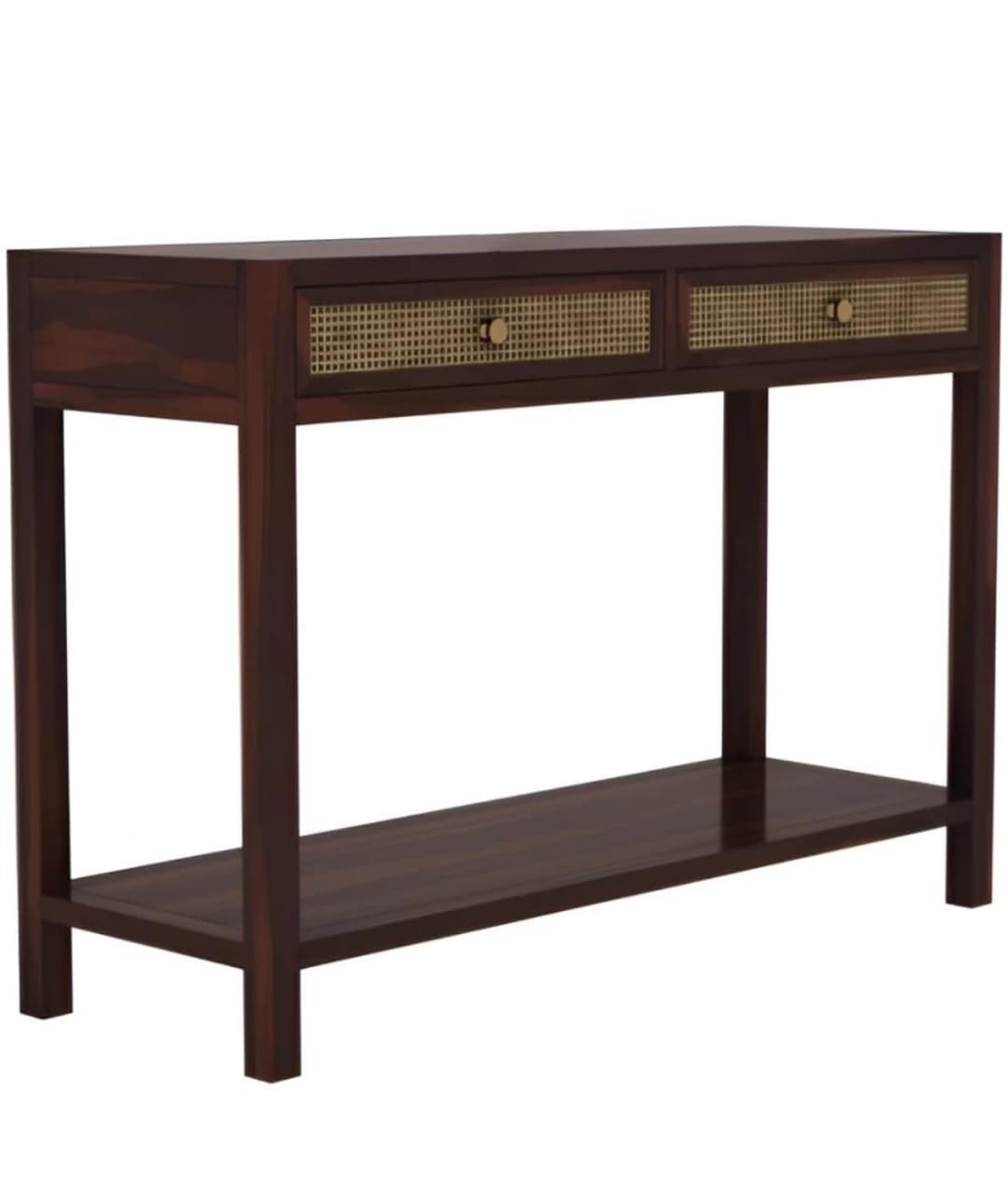 Modern Console Table with Cane Drawers - additional view
