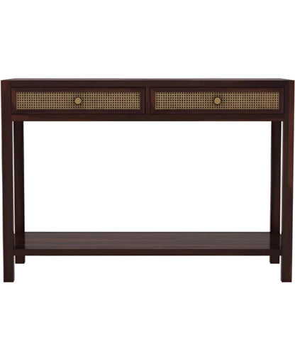 Modern Console Table with Cane Drawers - additional view