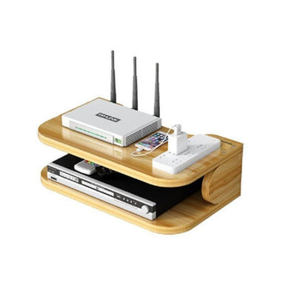 Wooden Floating Settop Box Stand - additional view