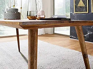 Umark Multipurpose Solid Sheesham Wood Writing Desk Table, Natural