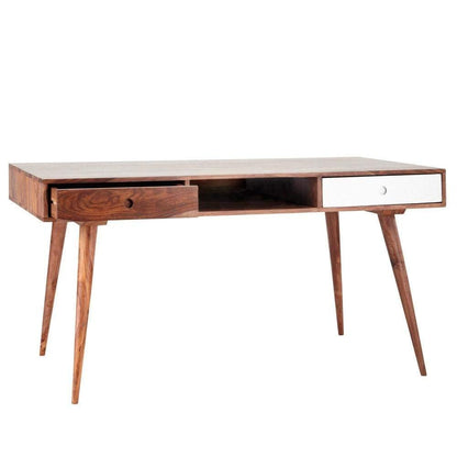 Umark Sheesham Wood Writing & Study Table with 2 Drawers