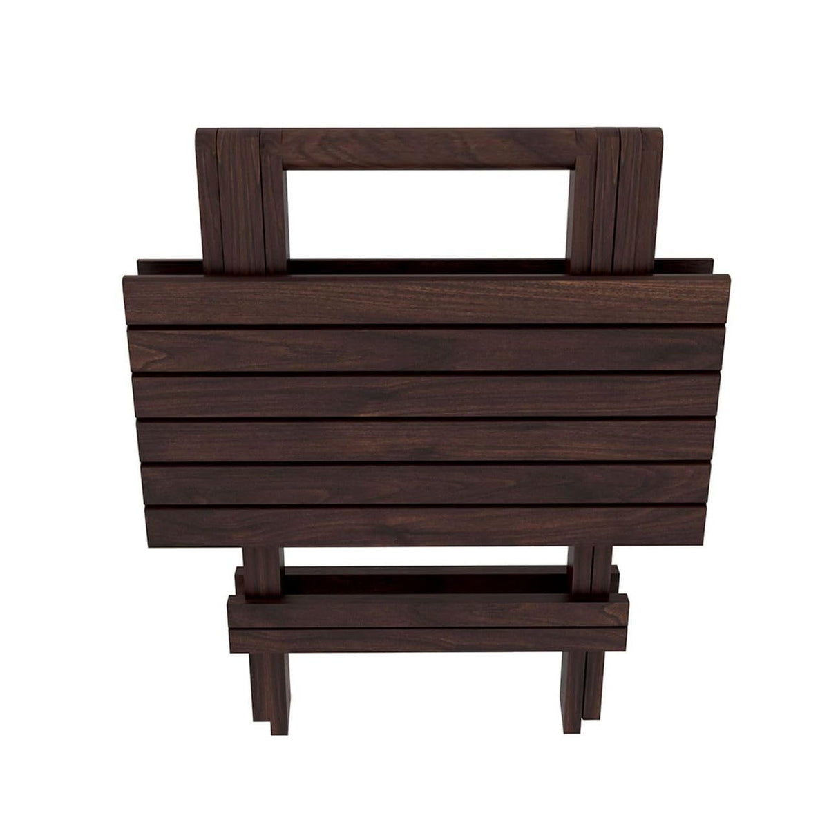 Umark Solid Sheesham Wood Square Folding Coffee Tea Table for Home