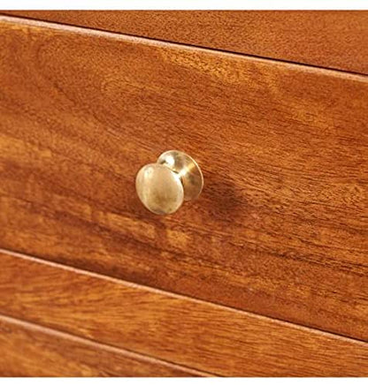 Umark Sheesham Wood Chest of Drawers - Honey Finish