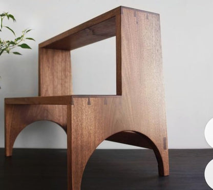 2-Tier Wooden Step Stool - additional view