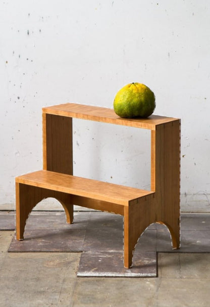 2-Tier Wooden Step Stool - main view