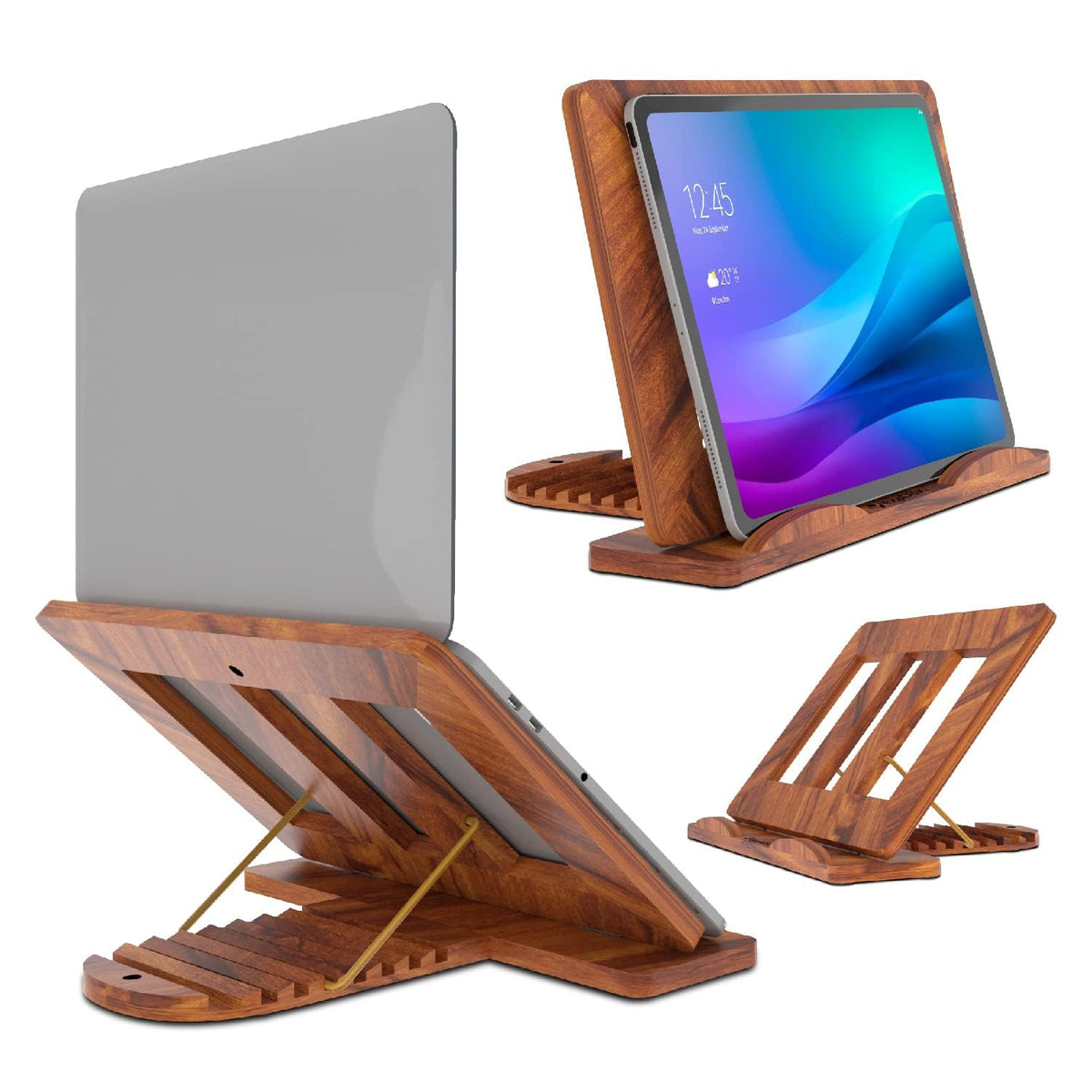 Umark Sheesham Wood Portable Laptop Stand - Handmade