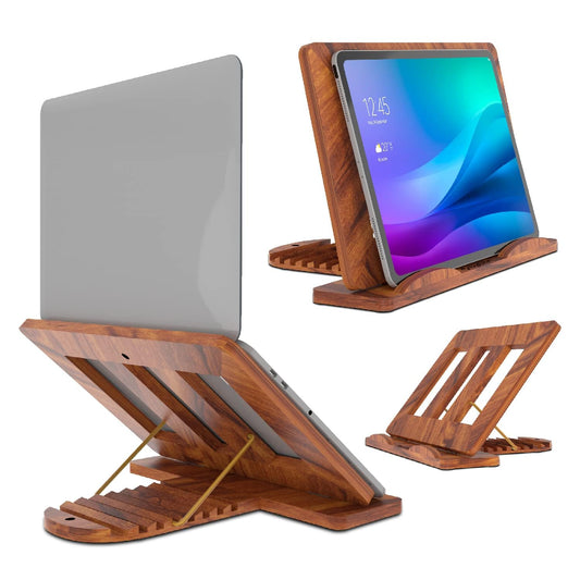 Umark Sheesham Wood Portable Laptop Stand - Handmade