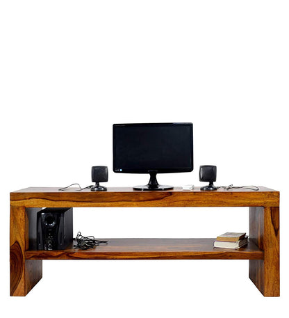Umark Sheesham Wooden Smart Tv Entertainment Unit | Tv Unit for Living Room with Storage | Natural Finish